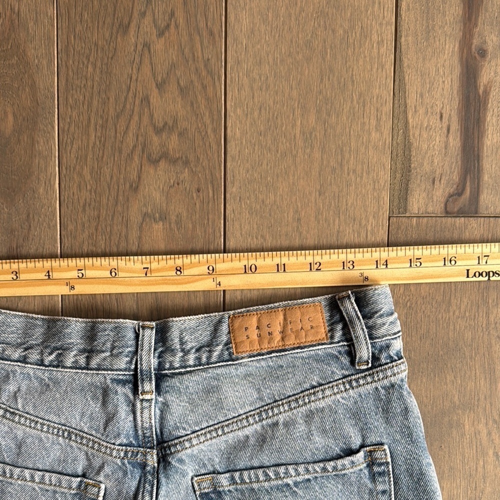 PacSun Blue Straight-Leg Distressed Jeans Sz 28 - Picture 6 of 7